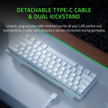 Huntsman Mini Wired Optical Linear Gaming Keyboard for PC, Chroma RGB, White