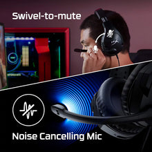 Cloud Stinger S Gaming PC Headset Virtual 7.1 Swivel Mute Noise Cancelling Microphone Black