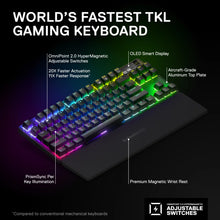 Apex Pro TKL Wireless Mechanical Gaming Keyboard with Rapid Tap – Tenkeyless – RGB – USB-C - PC, Mac