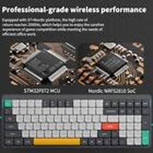 Air96 V2 Wireless Mechanical Keyboard,100 Keys Gateron Cowberrry Switch Grey