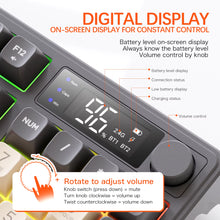 M96 Bluetooth Keyboard Wireless  Screen Gaming Keyboard,Electronic Screen, Multi-Device Connection,Ergonomics Gaming