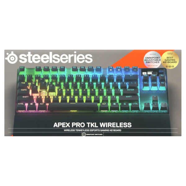 Apex Pro TKL Wireless Mechanical Gaming Keyboard with Rapid Tap – Tenkeyless – RGB – USB-C - PC, Mac