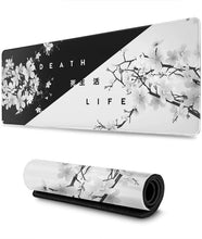 Black and White Cherry Blossom Mousepad