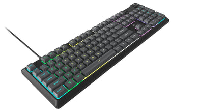 K55 CORE RGB Full Size USB Gaming Keyboard with Safety Leaflet, Black & Gray