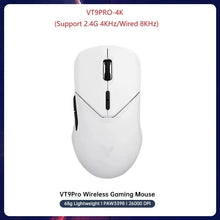 VT9PRO Wireless Gaming Mouse Esports Grade 68G Ultra-Light 26000DPI 8 Buttons Optical PAW3398 Computer Mouse for Laptop PC