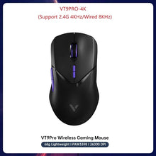 VT9PRO Wireless Gaming Mouse Esports Grade 68G Ultra-Light 26000DPI 8 Buttons Optical PAW3398 Computer Mouse for Laptop PC