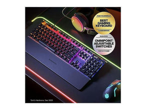 Apex Pro Mini Wireless Mechanical Gaming Keyboard - World'S Fastest Keyboard - Adjustable Actuation - Compact 60% Form Factor - RGB - PBT Keycaps - Bluetooth 5.0 - 2.4Ghz - USB-C