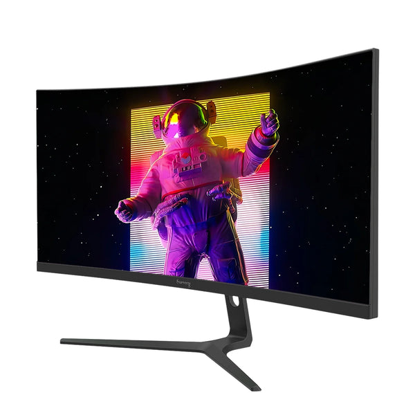 30" 100Hz Ultrawide Curved Computer Monitor, WFHD 2560*1080P,1500R,21:9, 99% Srgb with AMD Freesync, DP & HDMI Port, Black