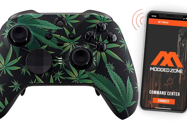 MODDEDZONE Custom MODDED Controller Wireless Compatible with Xbox ONE Elite Series 2 and PC - with Smart Mods - Best for FPS Games - Handcrafted by Experts in USA with Unique Design - 420 Black