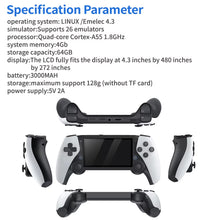 M25 Handheld Game Player Portable Retro Gaming Console 4.3” Screen 256G 70000+ Games for PS1 PSP N64 Play Anytime Anywhere