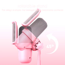 M630 USB Microphone with One Click Mute Button Desktop Mic Wired Mic for PC PS5/4 Mixer Gaming MIC