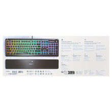 Apex 3 RGB Gaming Keyboard – 10-Zone RGB Illumination – IP32 Water Resistant – Premium Magnetic Wrist Rest (Whisper Quiet Gaming Switch)