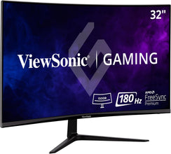 VX3218-PC-MHD 32 Inch Curved 1080P 1Ms 180Hz Gaming Monitor with Freesync Premium, Eye Care, HDMI and Display Port