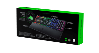 Blackwidow V3 Full Size Mechanical Gaming Keyboard for PC, Chroma RGB, Wrist Rest, Black