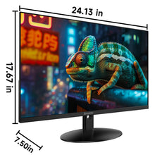 27 Inch Monitor - 1080P, VA Panel, Full HD, Frameless, 100Hz, Freesync, Built-In Speakers,For Working and Gaming, Low Blue Light, Flicker Free, HDMI, VESA Mountable, Tilt -Black