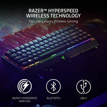 Blackwidow V3 Mini Hyperspeed 65% Wireless Mechanical Gaming Keyboard: Yellow Mechanical Switches Linear & Silent - Doubleshot ABS Keycaps - Chroma RGB - up to 200 Hr Battery - Snap Tap