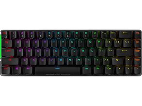 ROG Falchion NX Gaming Keyboard - Wired/Wireless Connectivity - RF - 2.40 Ghz - USB 2.0 Interface - RGB LED - 68 Key - PC - Mechanical Keyswitch - Black