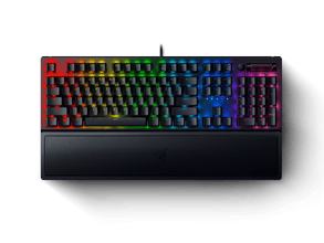 Blackwidow V3 Full Size Mechanical Gaming Keyboard for PC, Chroma RGB, Wrist Rest, Black