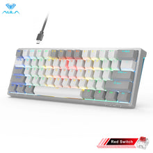 RGB 60 Percent Wired Gaming Mechanical Keyboard Mini Compact USB Hot-Swappable Keyboards with Brown Switches for PC Laptop