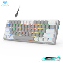 RGB 60 Percent Wired Gaming Mechanical Keyboard Mini Compact USB Hot-Swappable Keyboards with Brown Switches for PC Laptop