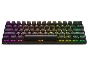 Apex Pro Mini Wireless Mechanical Gaming Keyboard - World'S Fastest Keyboard - Adjustable Actuation - Compact 60% Form Factor - RGB - PBT Keycaps - Bluetooth 5.0 - 2.4Ghz - USB-C