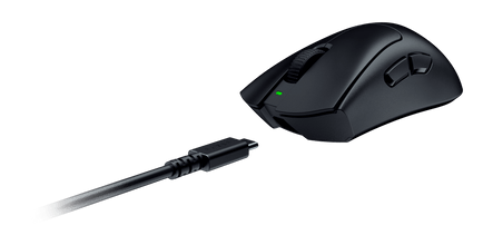 Deathadder V3 Hyperspeed Optical USB Wireless Gaming Mouse, Black