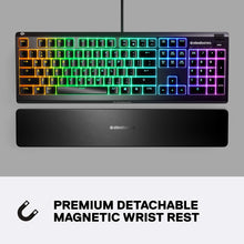 Apex 3 RGB Gaming Keyboard – 10-Zone RGB Illumination – IP32 Water Resistant – Premium Magnetic Wrist Rest (Whisper Quiet Gaming Switch)