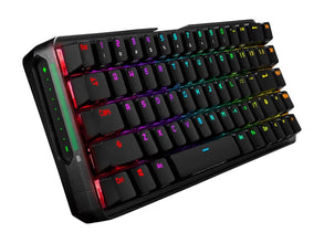 ROG Falchion NX Gaming Keyboard - Wired/Wireless Connectivity - RF - 2.40 Ghz - USB 2.0 Interface - RGB LED - 68 Key - PC - Mechanical Keyswitch - Black