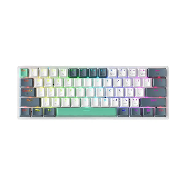 K500-B61W Wireless Mechanical Keyboard 60% ANSI Layout Hot-Swappable Tri-Mode RGB Wireless Gaming Keyboard for Gamer