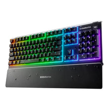 Apex 3 RGB Gaming Keyboard – 10-Zone RGB Illumination – IP32 Water Resistant – Premium Magnetic Wrist Rest (Whisper Quiet Gaming Switch)