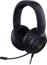 Kraken X USB Ultralight Gaming Headset: 7.1 Surround Sound - Lightweight Frame - Green Logo Lighting - Integrated Audio Controls - Bendable Cardioid Microphone - for PC - Classic Black