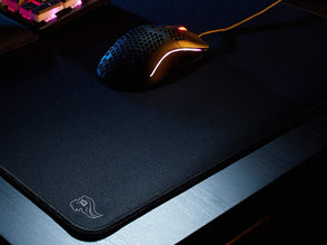 Large Gaming Mouse Mat/Pad - Stealth Edition - Stitched Edges, Black Cloth Mousepad | 11