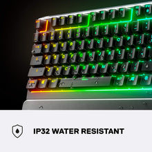 Apex 3 RGB Gaming Keyboard – 10-Zone RGB Illumination – IP32 Water Resistant – Premium Magnetic Wrist Rest (Whisper Quiet Gaming Switch)