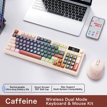 M96 Bluetooth Keyboard Wireless  Screen Gaming Keyboard,Electronic Screen, Multi-Device Connection,Ergonomics Gaming