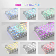 RGB 60 Percent Wired Gaming Mechanical Keyboard Mini Compact USB Hot-Swappable Keyboards with Brown Switches for PC Laptop